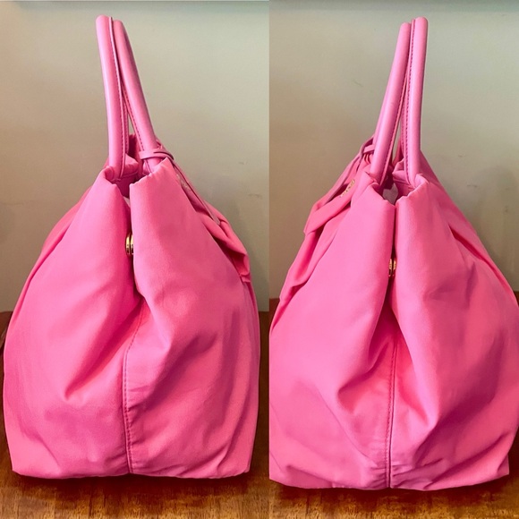 🎀PRADA Rare Limited Edition Color tote with bow, #20 of only 300, pink - Picture 5 of 17